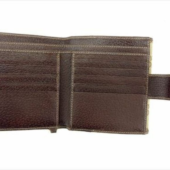 Gucci Wallet Purse GG Beige Brown Canvas Leather Woman Authentic Used T8674 - Picture 8 of 8